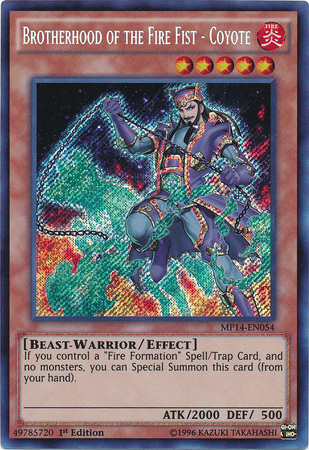 Brotherhood of the Fire Fist - Coyote [MP14-EN054] Secret Rare | Total Play