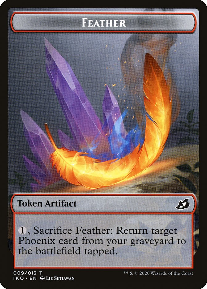 Feather Token [Ikoria: Lair of Behemoths Tokens] | Total Play