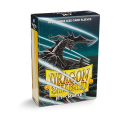 Dragon Shield: Japanese Size 60ct Sleeves - Jet (Matte) | Total Play