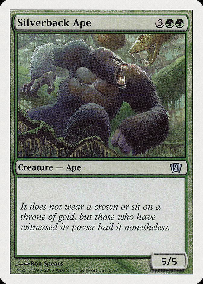 Silverback Ape [Eighth Edition] | Total Play