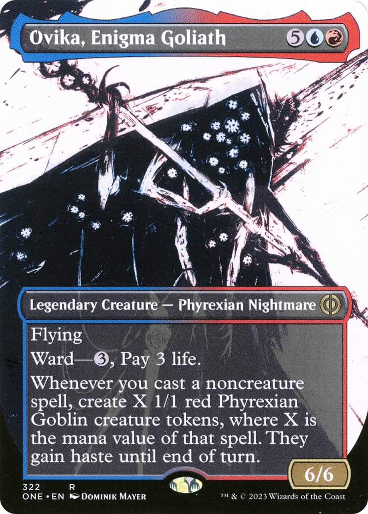 Ovika, Enigma Goliath (Borderless Ichor) [Phyrexia: All Will Be One] | Total Play
