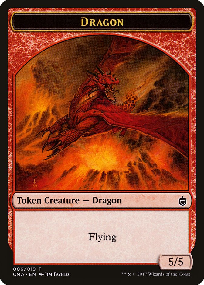 Dragon Token [Commander Anthology Tokens] | Total Play