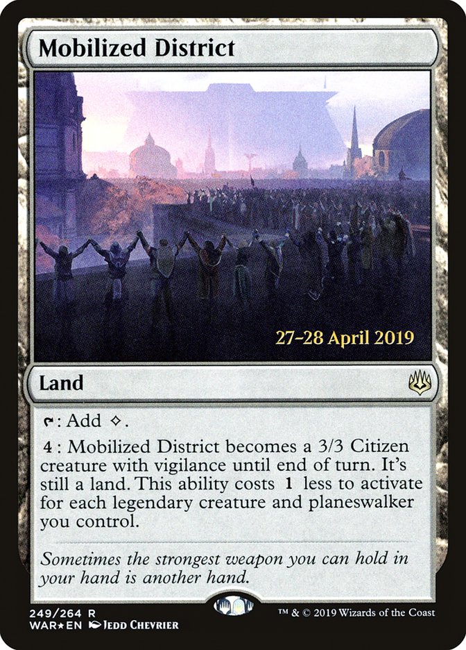 Mobilized District [War of the Spark Prerelease Promos] | Total Play