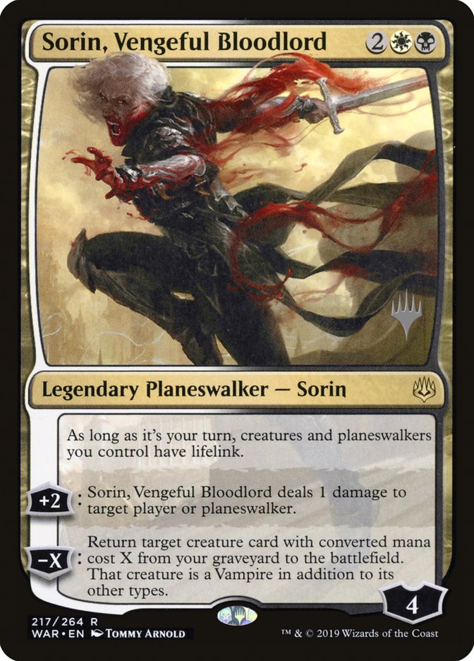 Sorin, Vengeful Bloodlord (Promo Pack) [War of the Spark Promos] | Total Play