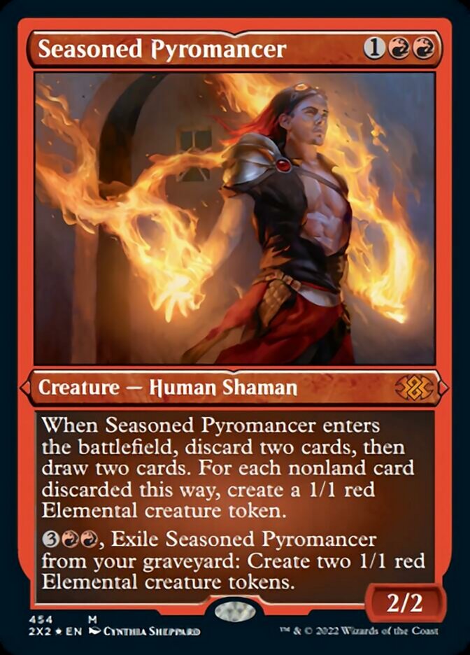 Seasoned Pyromancer (Foil Etched) [Double Masters 2022] | Total Play