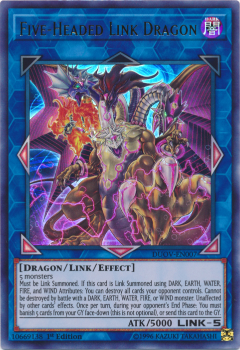 Five-Headed Link Dragon [DUOV-EN007] Ultra Rare | Total Play