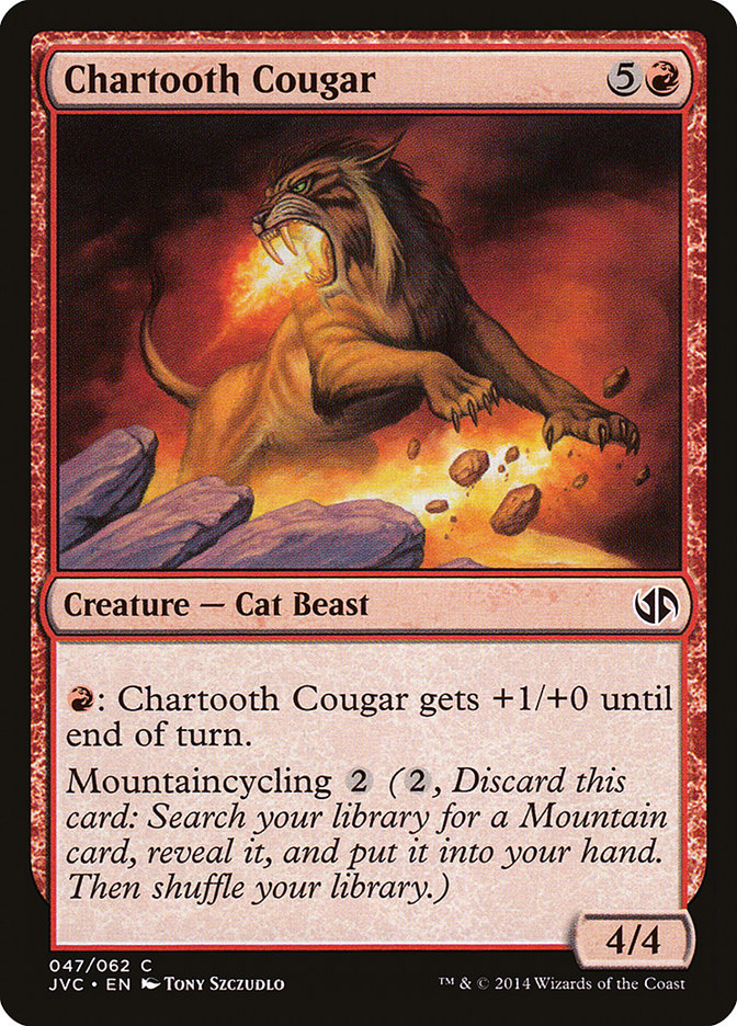 Chartooth Cougar [Duel Decks Anthology] | Total Play