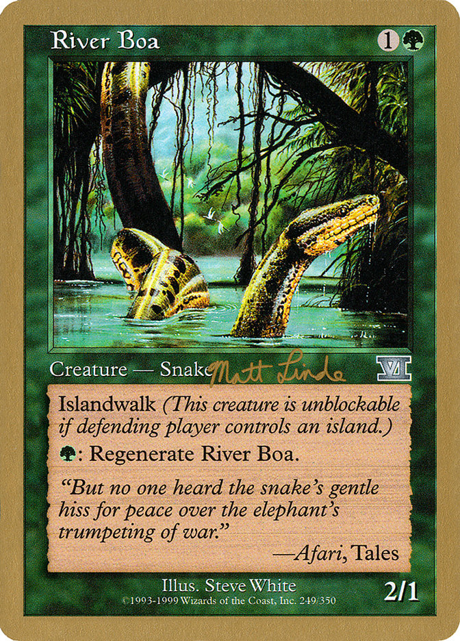 River Boa (Matt Linde) [World Championship Decks 1999] | Total Play