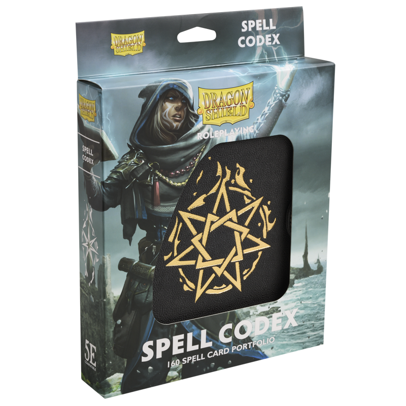 Dragon Shield: Spell Codex - Black (160 Slots) | Total Play