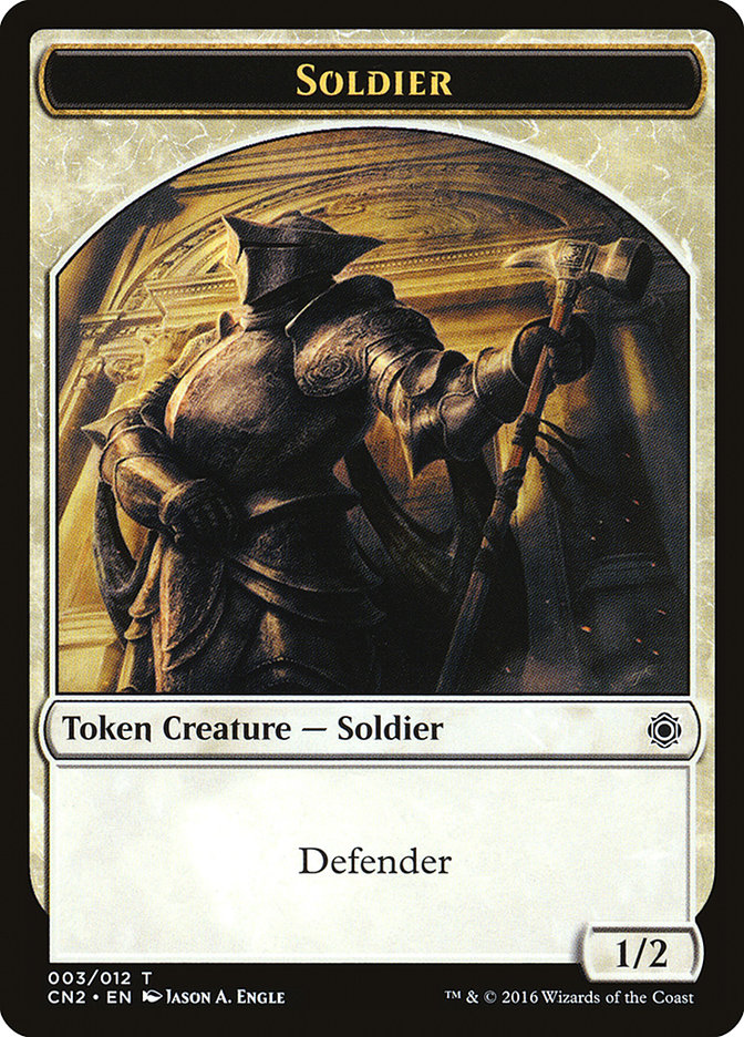 Soldier Token (003/012) [Conspiracy: Take the Crown Tokens] | Total Play