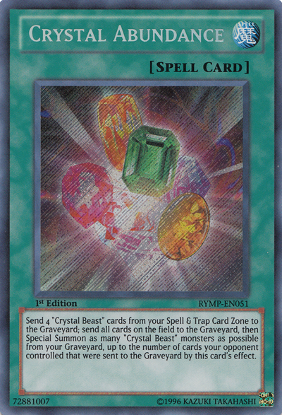 Crystal Abundance [RYMP-EN051] Secret Rare | Total Play