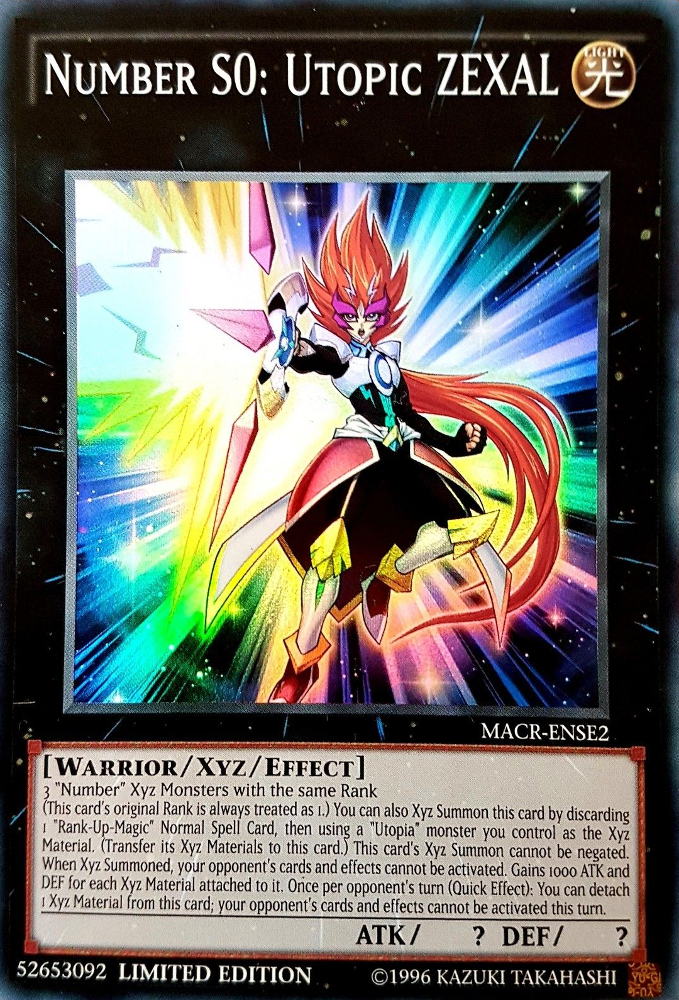 Number S0: Utopic ZEXAL [MACR-ENSE2] Super Rare | Total Play