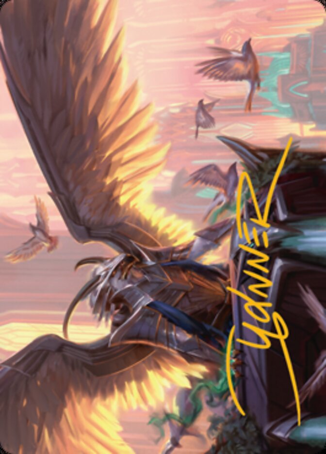 Falco Spara, Pactweaver 1 Art Card (Gold-Stamped Signature) [Streets of New Capenna Art Series] | Total Play