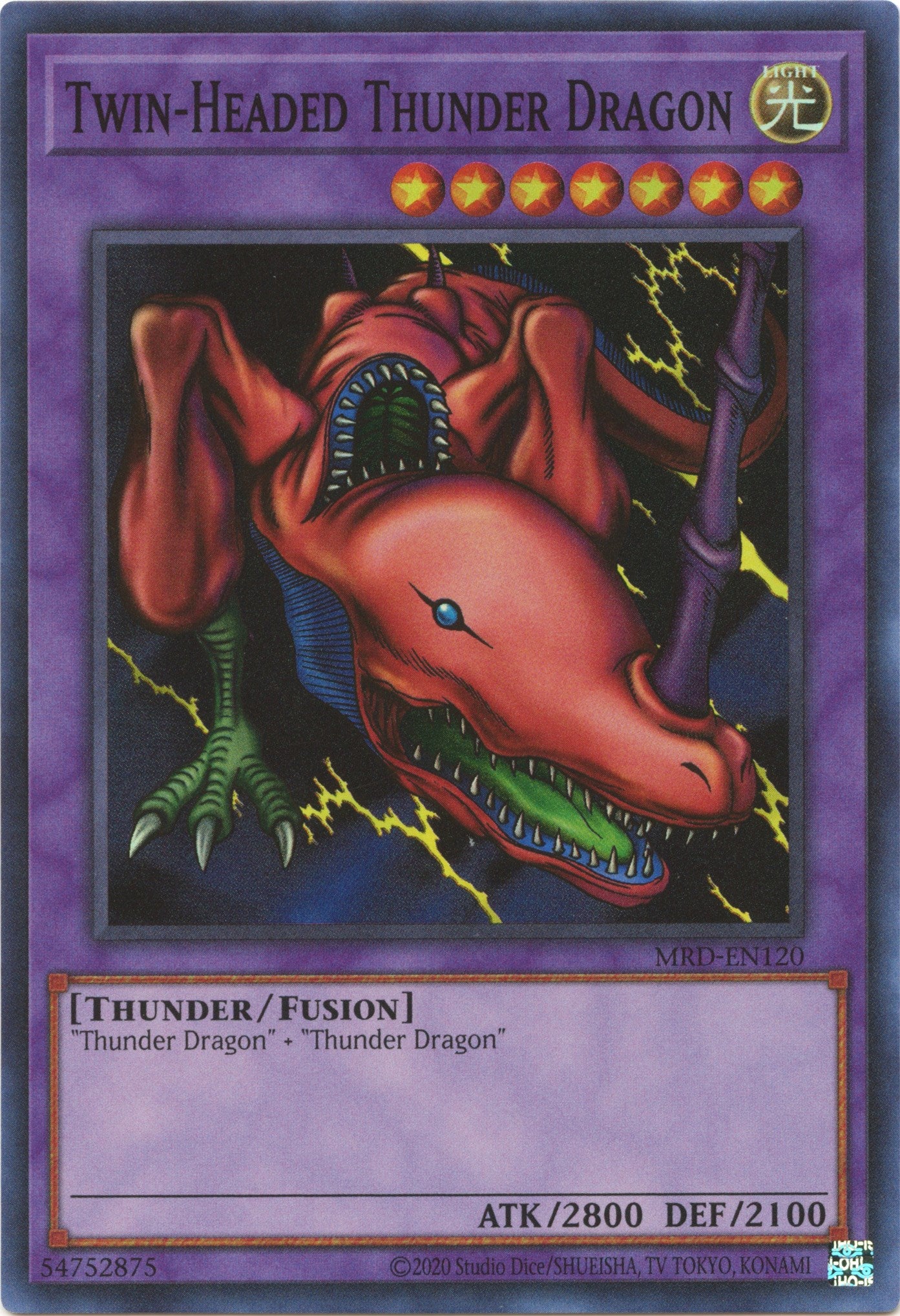 Twin-Headed Thunder Dragon (25th Anniversary) [MRD-EN120] Super Rare | Total Play