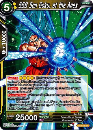 SSB Son Goku, at the Apex (Starter Deck - The Crimson Saiyan) (SD5-03) [Colossal Warfare] | Total Play