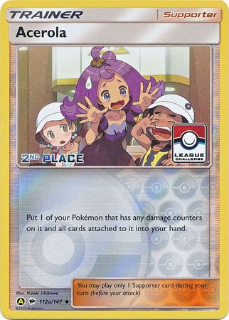 Acerola (112a/147) (League Promo 2nd Place) [Sun & Moon: Burning Shadows] | Total Play