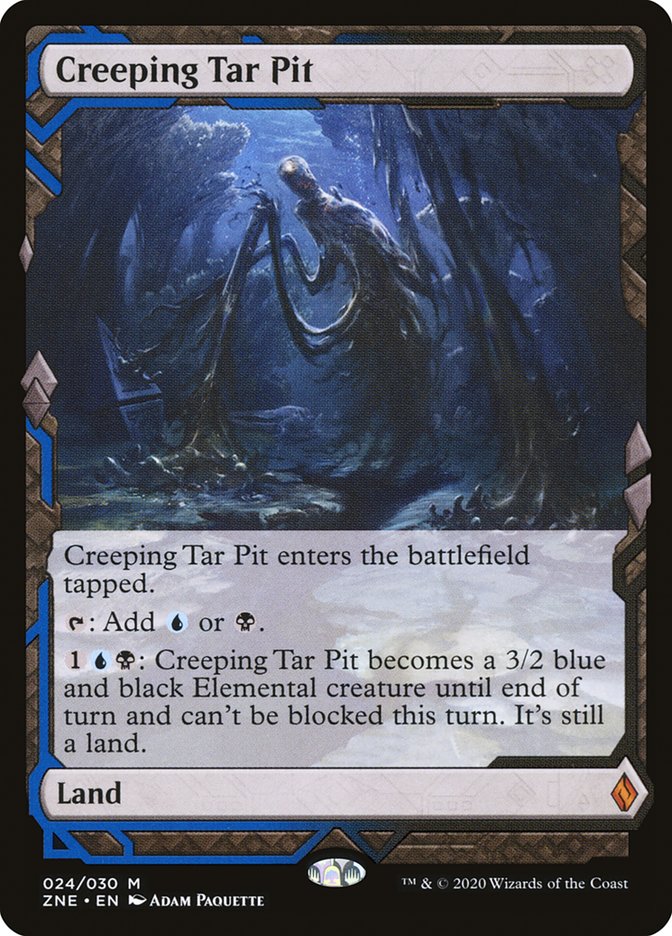 Creeping Tar Pit (Expeditions) [Zendikar Rising Expeditions] | Total Play