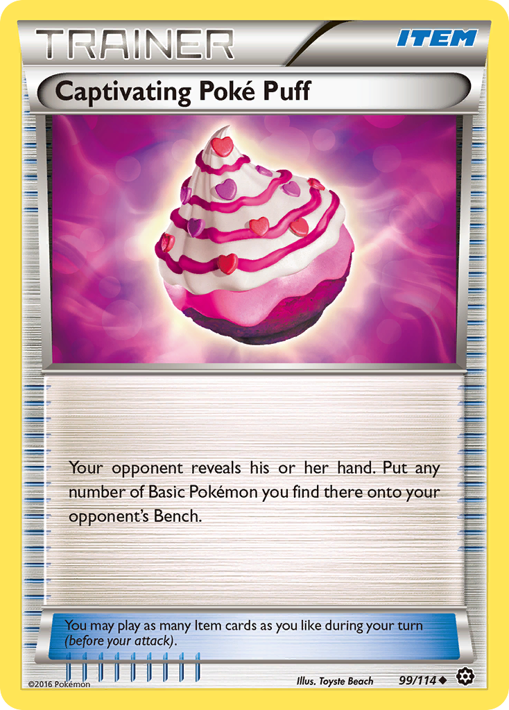 Captivating Poke Puff (99/114) [XY: Steam Siege] | Total Play