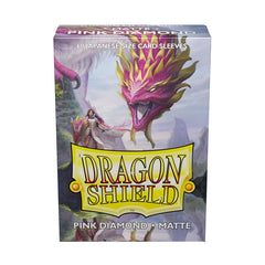 Dragon Shield: Japanese Size 60ct Sleeves - Pink Diamond (Matte) | Total Play