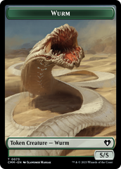 Wurm // Spider Double-Sided Token [Commander Masters Tokens] | Total Play