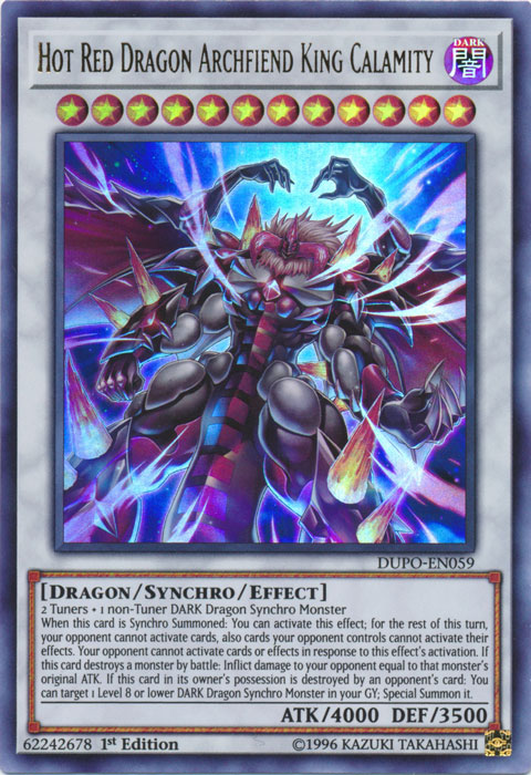 Hot Red Dragon Archfiend King Calamity [DUPO-EN059] Ultra Rare | Total Play