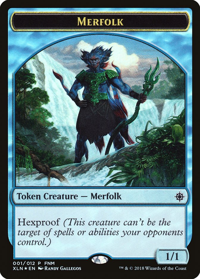 Merfolk // Treasure Double-Sided Token [Friday Night Magic 2018] | Total Play