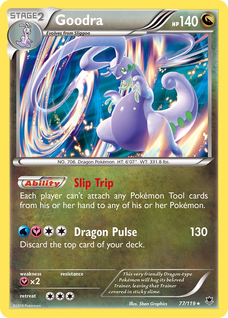 Goodra (77/119) (Cosmos Holo) (Blister Exclusive) [XY: Phantom Forces] | Total Play