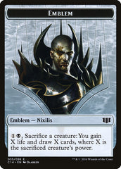 Ob Nixilis of the Black Oath Emblem // Zombie (016/036) Double-Sided Token [Commander 2014 Tokens] | Total Play