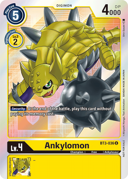 Ankylomon [BT3-036] (Buy-A-Box Promo) [Release Special Booster Ver.1.5 Promos] | Total Play