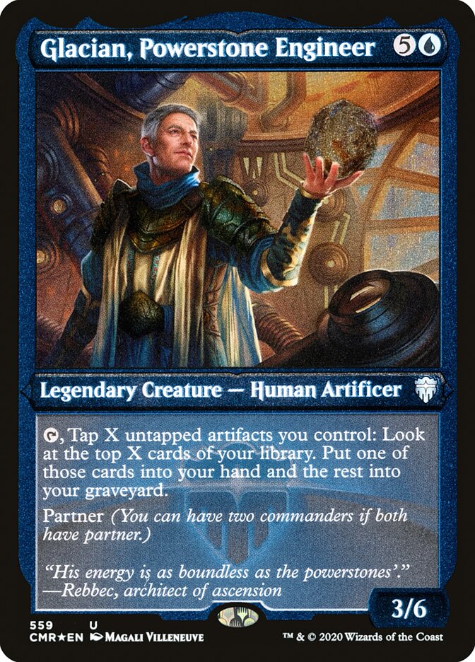 Glacian, Powerstone Engineer (Etched) [Commander Legends] | Total Play