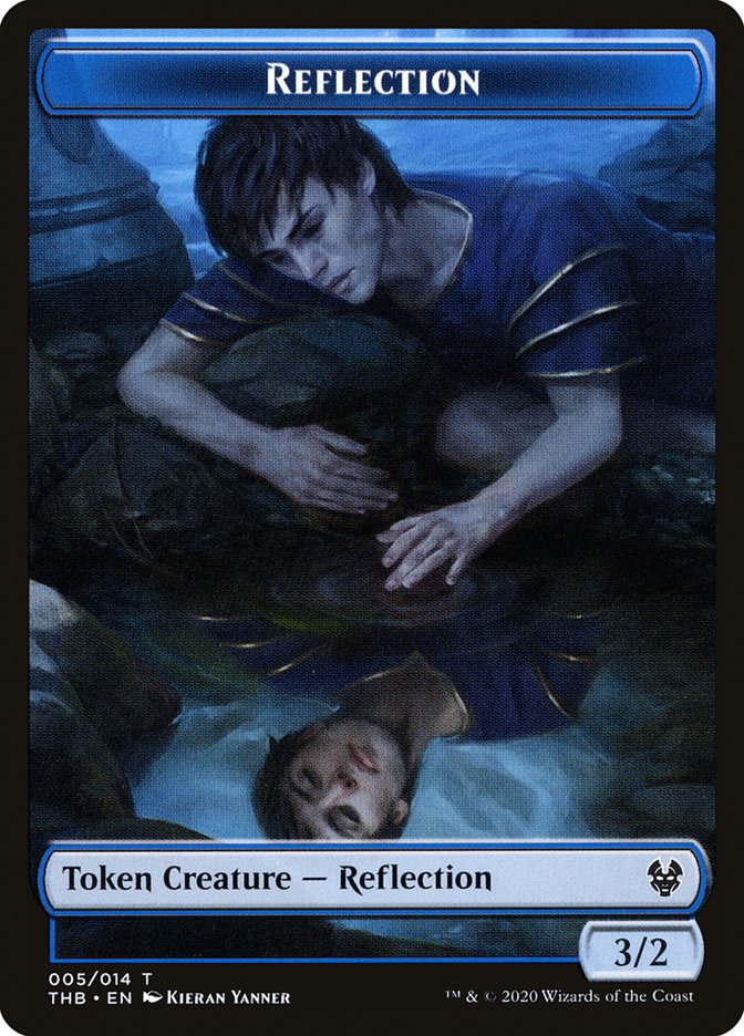 Human Soldier // Reflection Double-Sided Token [Theros Beyond Death Tokens] | Total Play