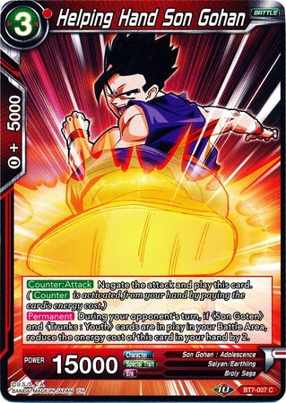 Helping Hand Son Gohan (BT7-007) [Assault of the Saiyans] | Total Play