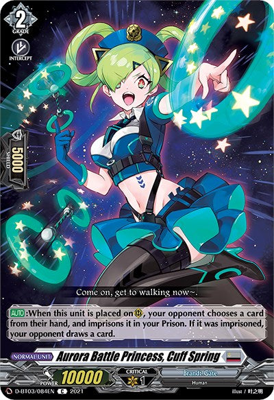 Aurora Battle Princess, Cuff Spring (D-BT03/084EN) [Advance of Intertwined Stars] | Total Play