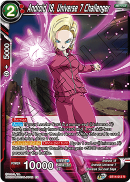 Android 18, Universe 7 Challenger (BT14-013) [Cross Spirits] | Total Play