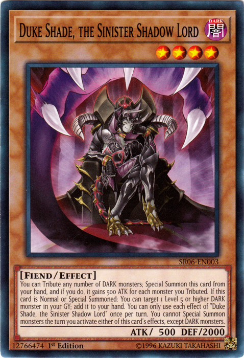 Duke Shade, the Sinister Shadow Lord [SR06-EN003] Common | Total Play