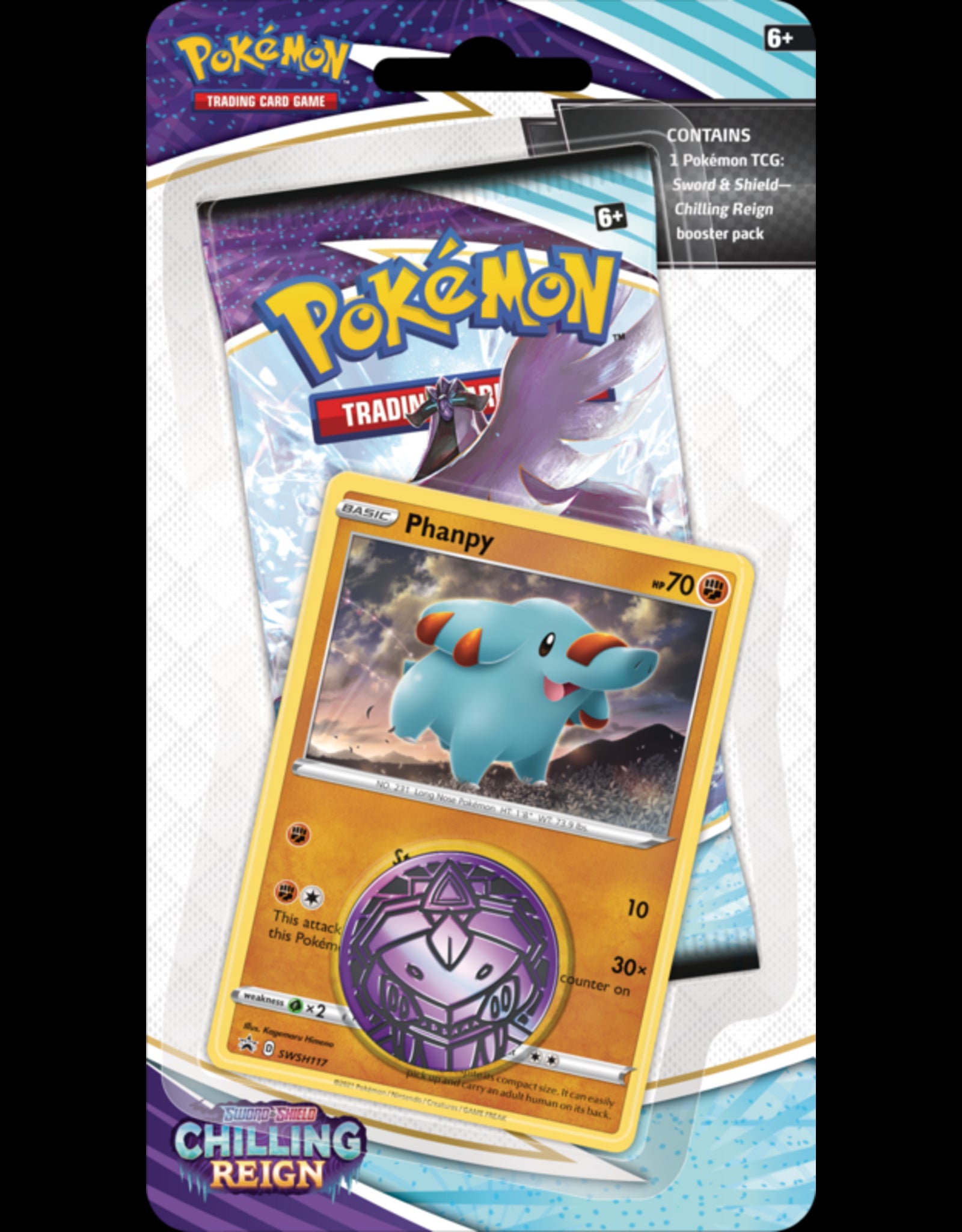 Sword & Shield: Chilling Reign - Single Pack Blister (Phanpy) | Total Play