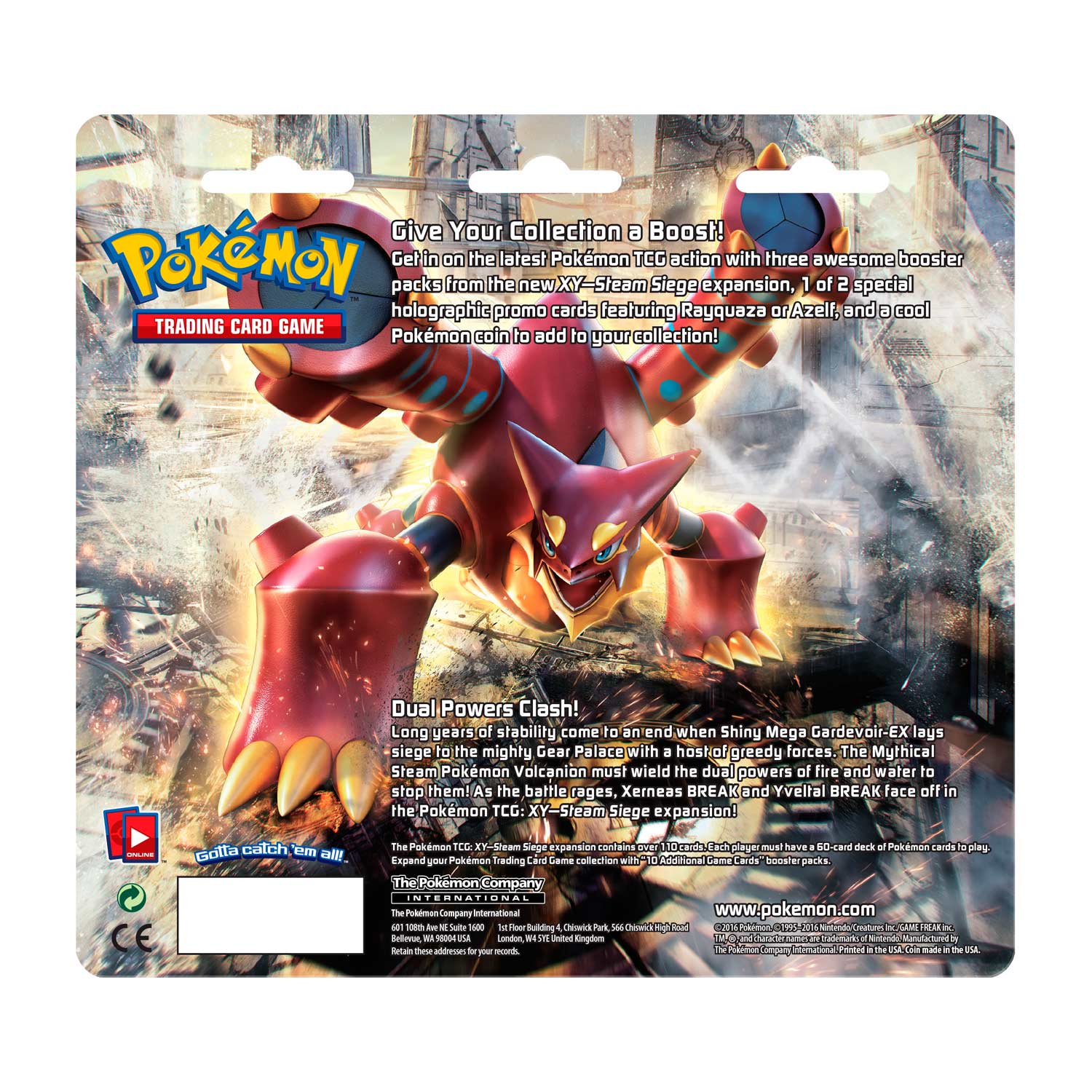 XY: Steam Siege - 3-Pack Blister (Rayquaza) | Total Play