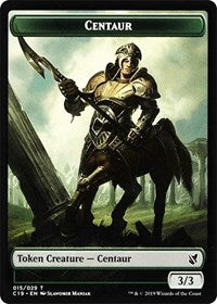 Centaur // Egg Double-Sided Token [Commander 2019 Tokens] | Total Play