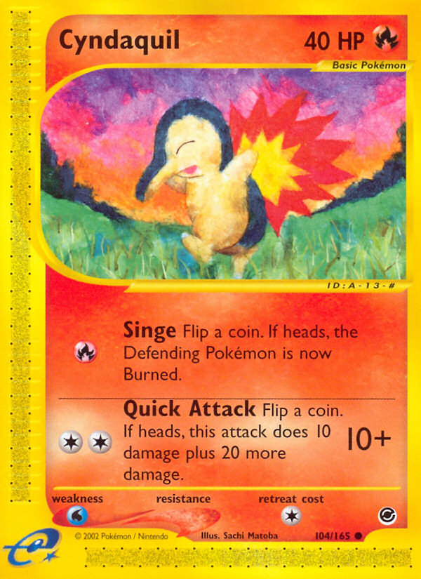 Cyndaquil (104/165) [Expedition: Base Set] | Total Play