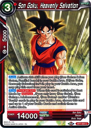 Son Goku, Heavenly Salvation (BT7-004) [Assault of the Saiyans] | Total Play