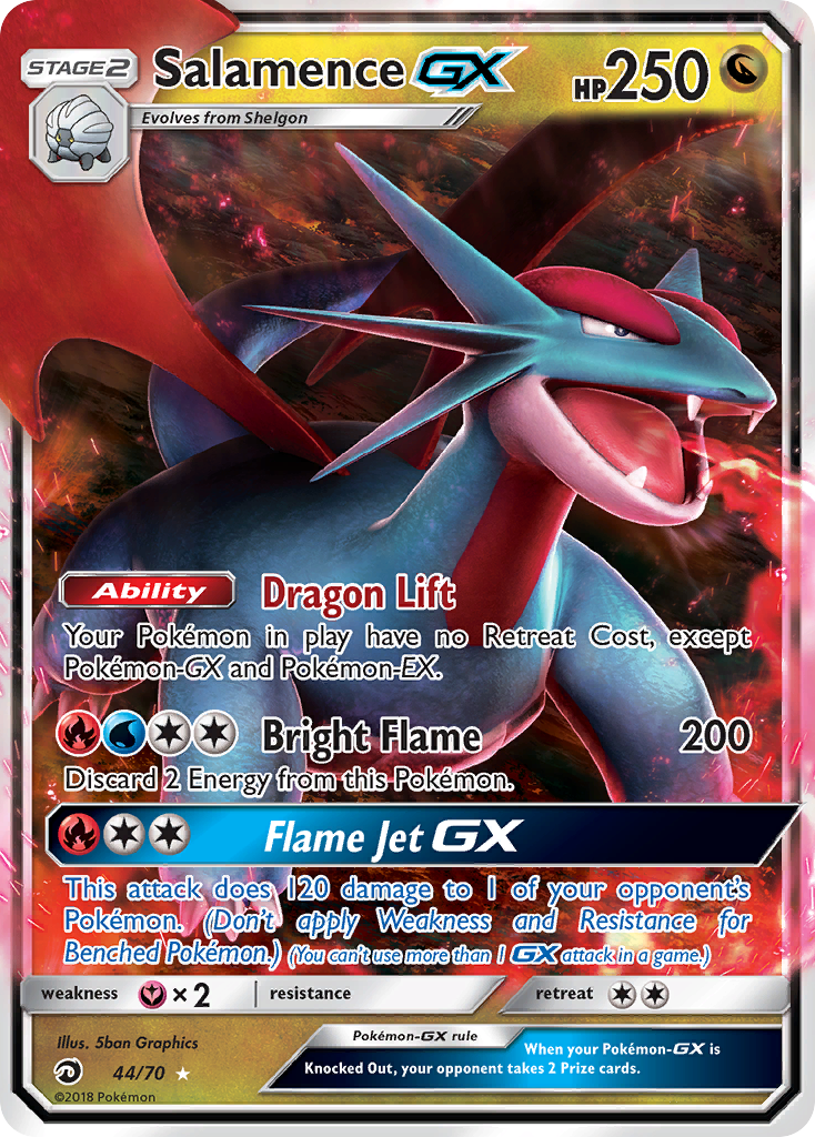 Salamence GX (44/70) [Sun & Moon: Dragon Majesty] | Total Play