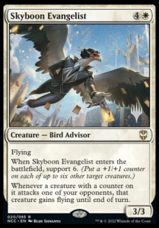 Skyboon Evangelist (Promo Pack) [Streets of New Capenna Commander Promos] | Total Play