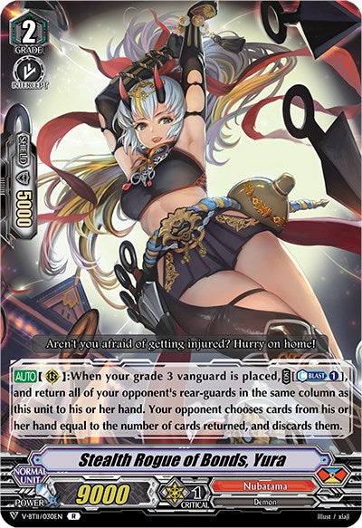 Stealth Rogue of Bonds, Yura (V-BT11/030EN) [Storm of the Blue Cavalry] | Total Play
