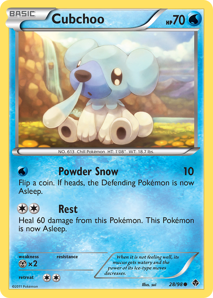 Cubchoo (28/98) [Black & White: Emerging Powers] | Total Play