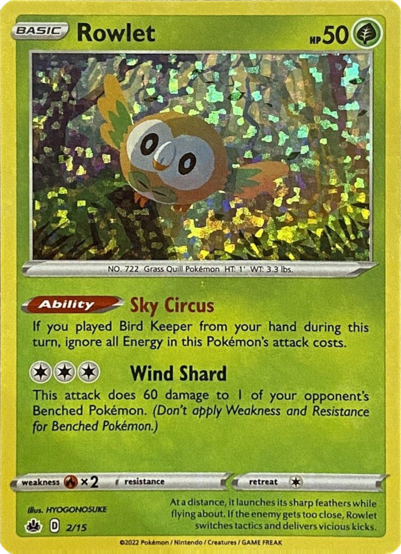 Rowlet (2/15) [McDonald's Promos: Match Battle] | Total Play