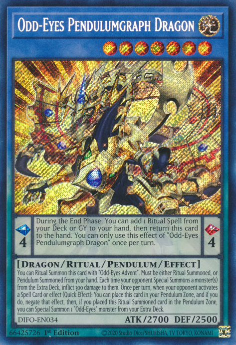 Odd-Eyes Pendulumgraph Dragon [DIFO-EN034] Secret Rare | Total Play