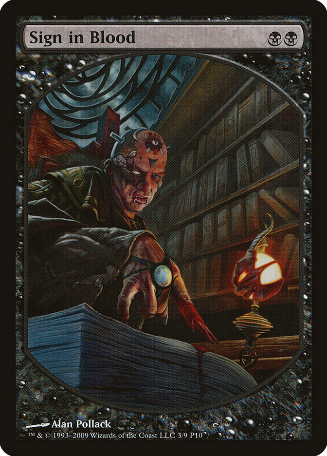 Sign in Blood [Magic Player Rewards 2010] | Total Play