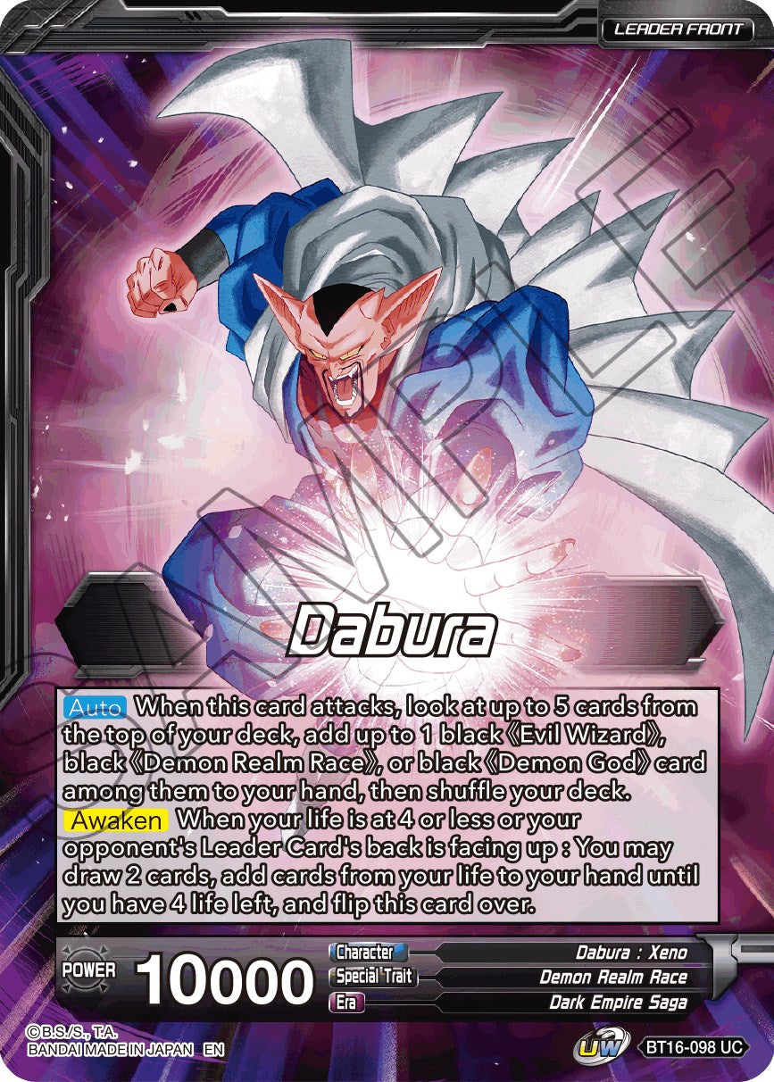 Dabura // Demon God Dabura, Diabolical Awakening (BT16-098) [Realm of the Gods Prerelease Promos] | Total Play