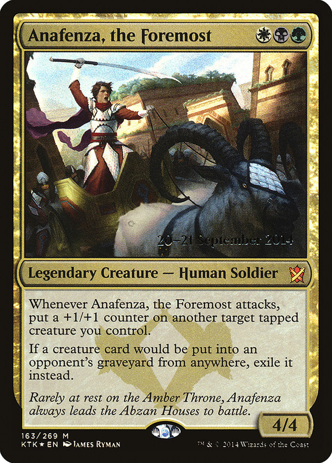 Anafenza, the Foremost [Khans of Tarkir Prerelease Promos] | Total Play