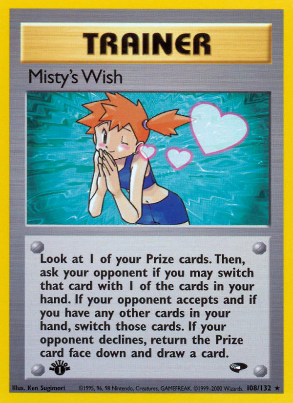Misty's Wish (108/132) [Gym Challenge 1st Edition] | Total Play